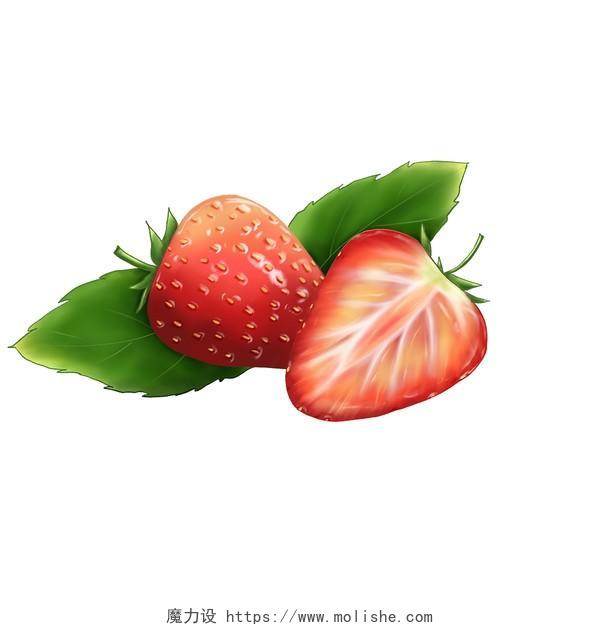 写实水果草莓元素素材草莓写实水果